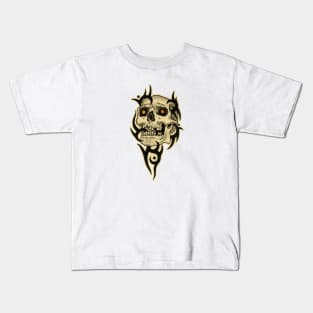 Skull and 90s Tribal Kids T-Shirt